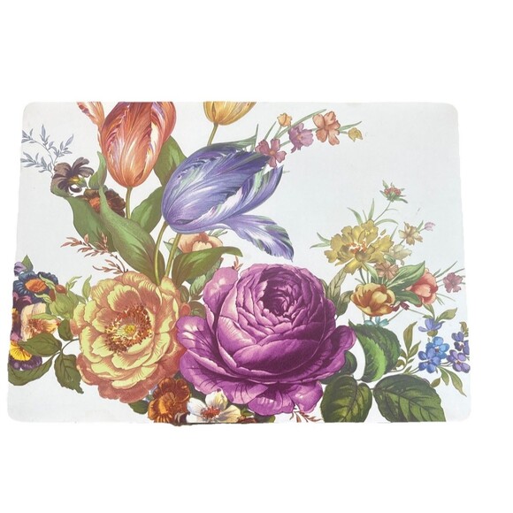 MacKenzie Childs NO. 32612 Flower Market Corked Placemat Set Of Four - Picture 6 of 10